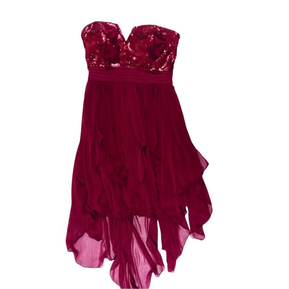 MY MICHELLE. Red dress, sequins on top part. Size 1.